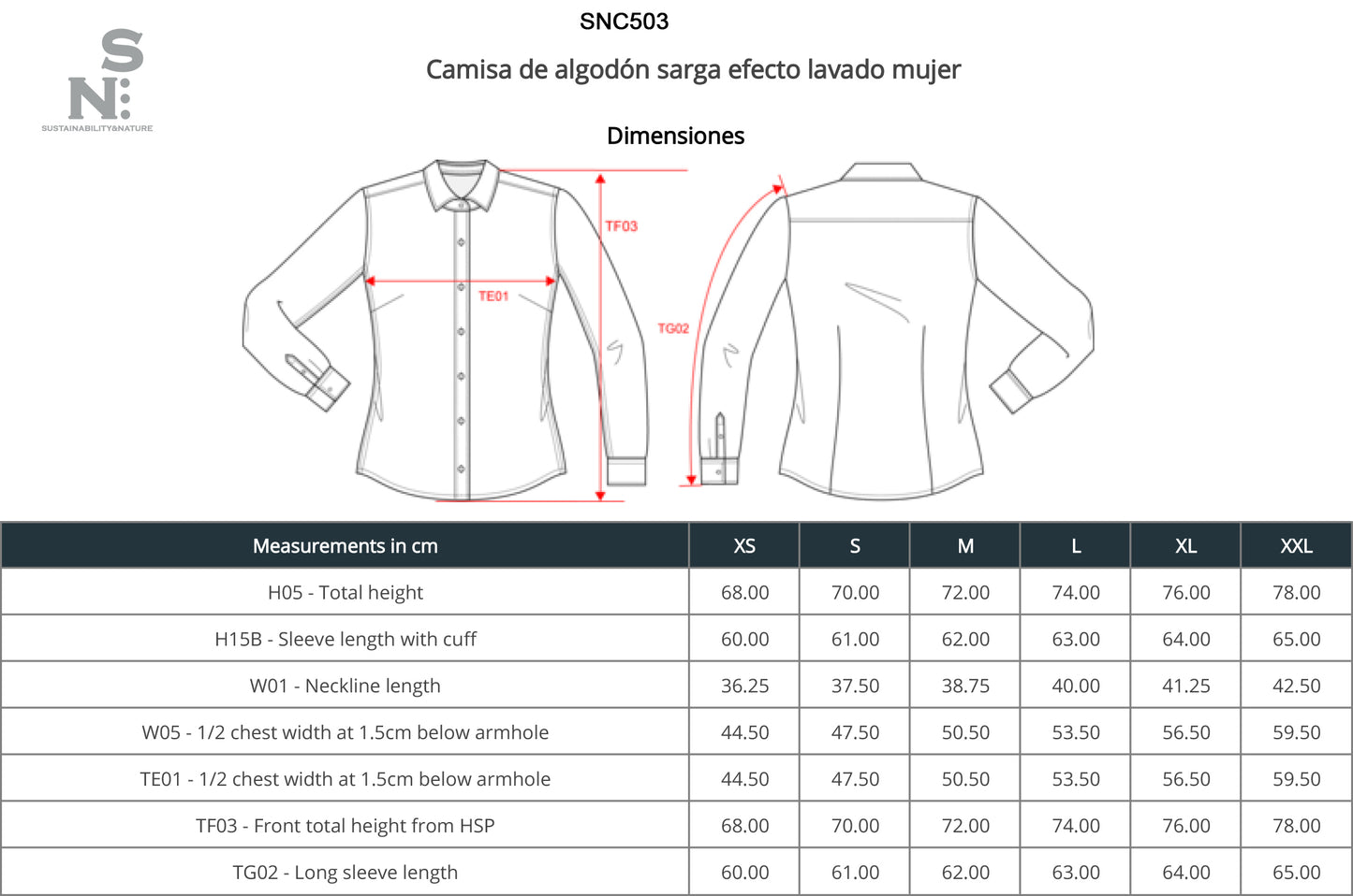 CAMISA DE ALGODÓN SARGA EFECTO LAVADO.MUJER